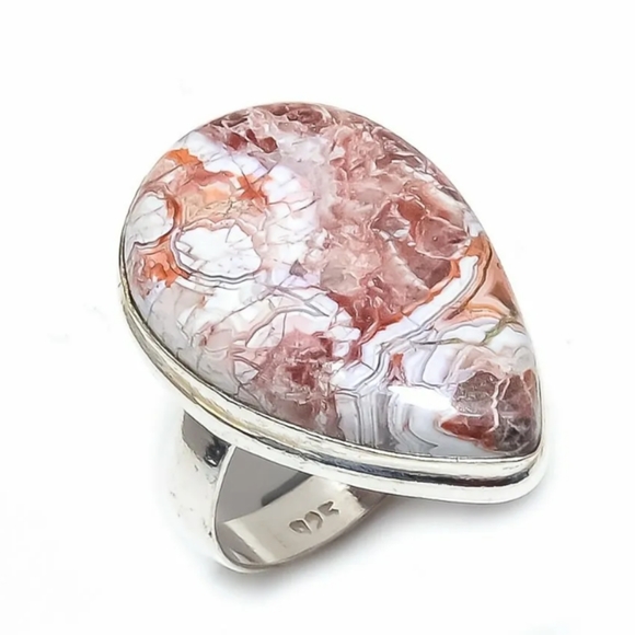 Jewelry - STERLING SILVER LAGUNA LACE AGATE RING